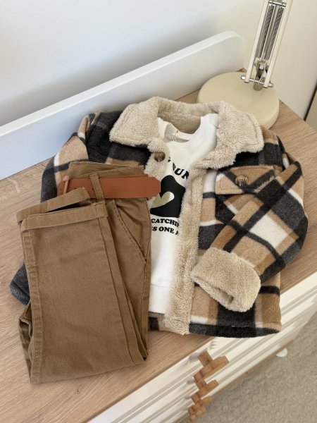 طقم 3 قطع كروهات بني