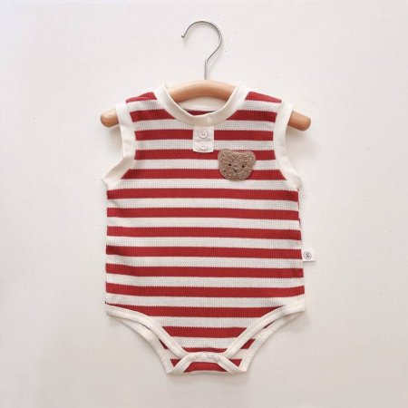 أفرهول حفر مخطط أحمر وبيج